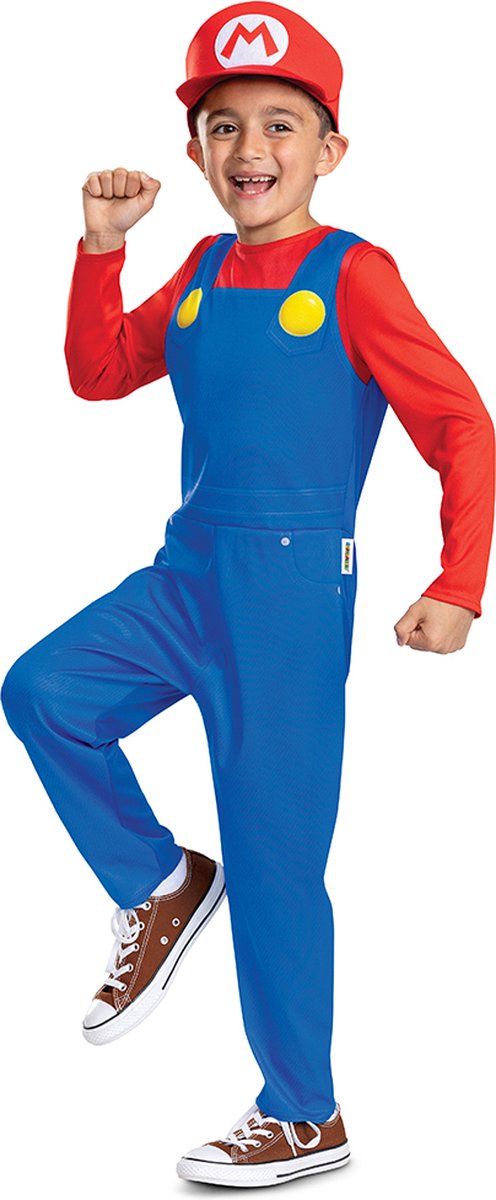 Disguise Nintendo – Super Mario Bros, Mario 2024 Kostüm Value Plus, Größe M (7–8 Jahre), Kind