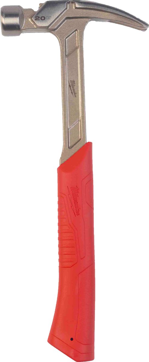 Milwaukee 4932478654 Klauenhammer Shockshield gerader Stahl-Klauenhammer 20oz 570g