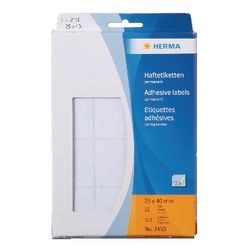 Etiketten herma 2450 25x40mm weiß