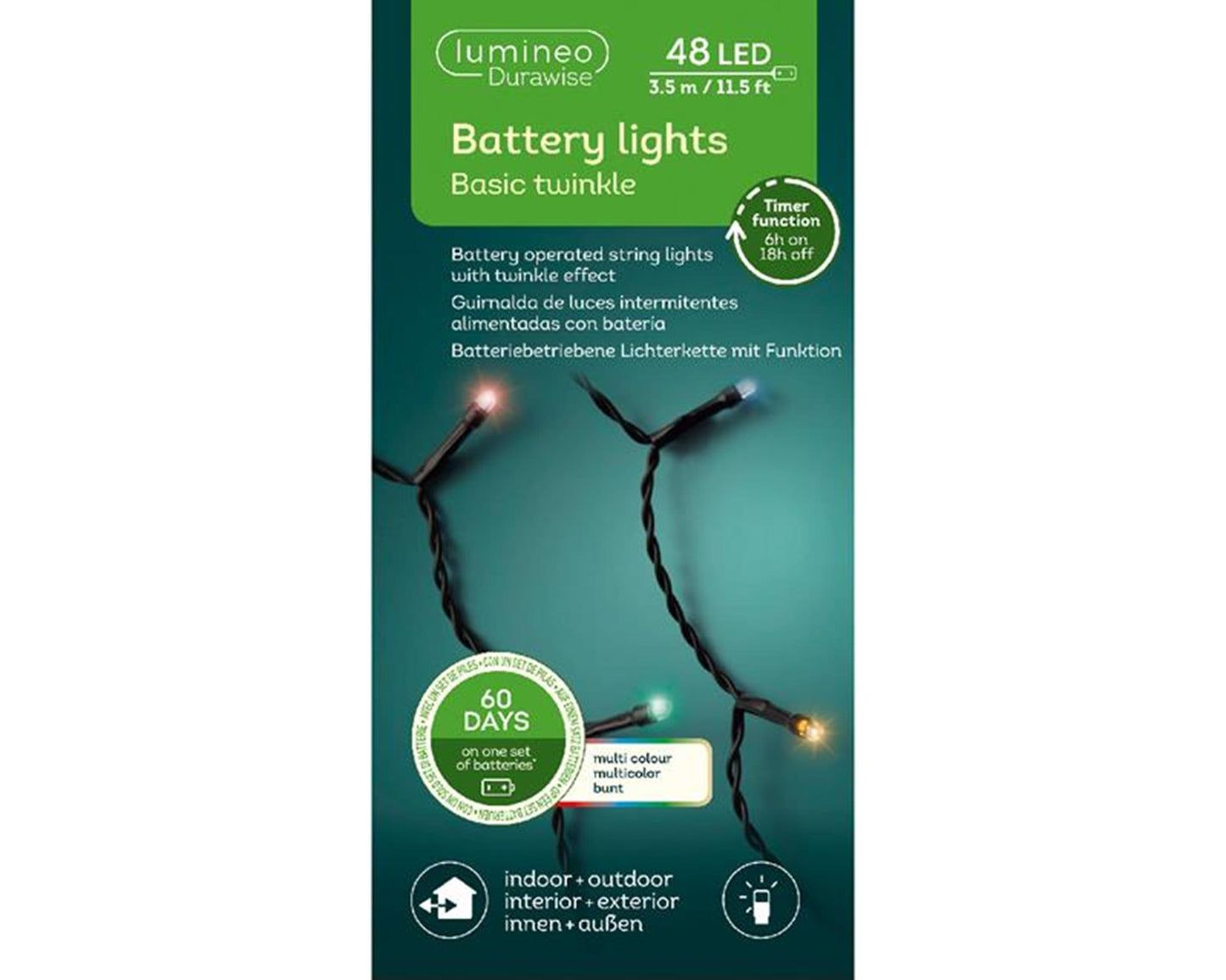 Lumineo Batteriebeleuchtung Durawise 48l Farbe