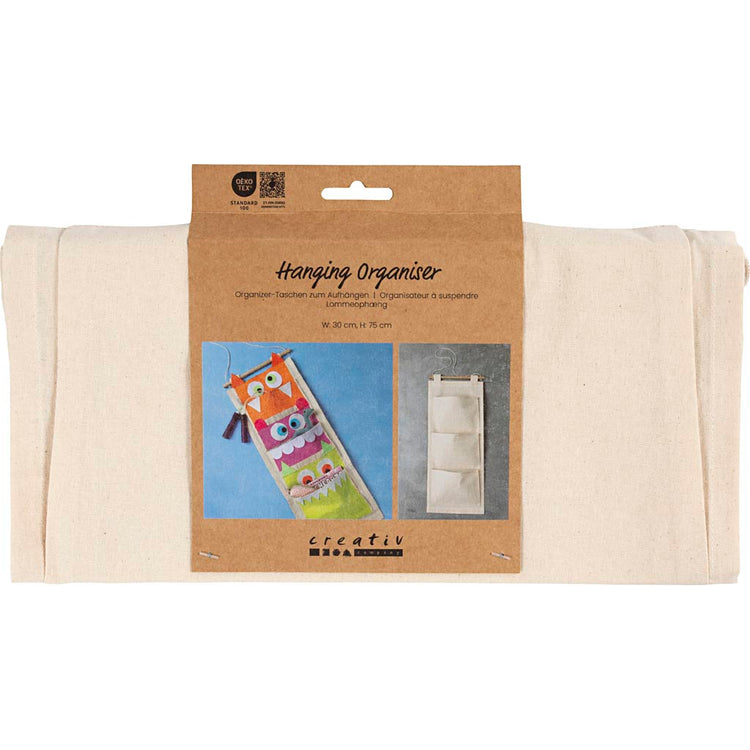 Creativ Company Hängeorganizer, H: 75 cm, B: 30 cm, 145 g, Hellnatur, 1 Stück