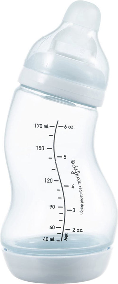 Difrax Babyflasche Natural – 170 ml – Hellblau – 1 Stück – S-Flasche – Anti-Kolik