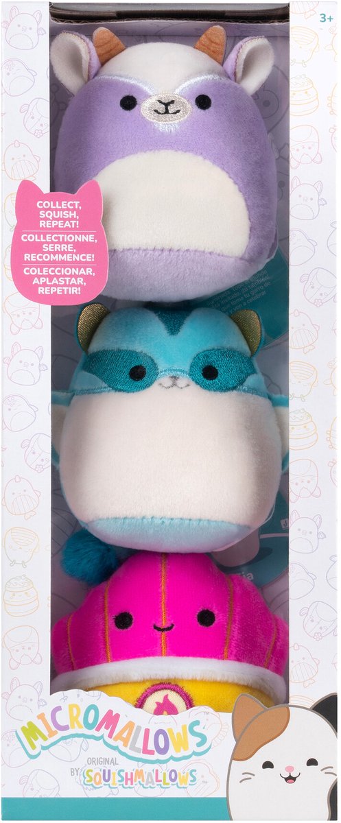 Micromallows plüsch 6,5 cm 3 pack tia, mariska louden