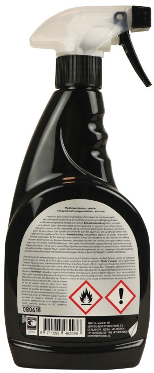 Protecton Multiclean innen außen – zur gründlichen Reinigung und Erneuerung von Kunststoff – dezentes Satin-Finish – mit angenehm fruchtigem Duft – schnell und einfach anzuwenden – 500 ml
