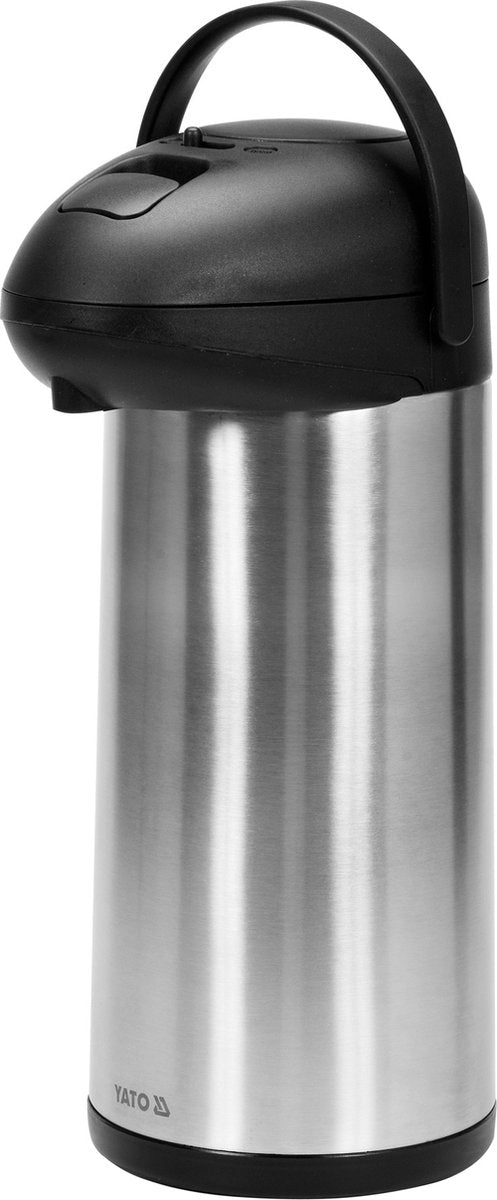 Yato Thermoskanne mit Tropfschutz – 5l – Edelstahl