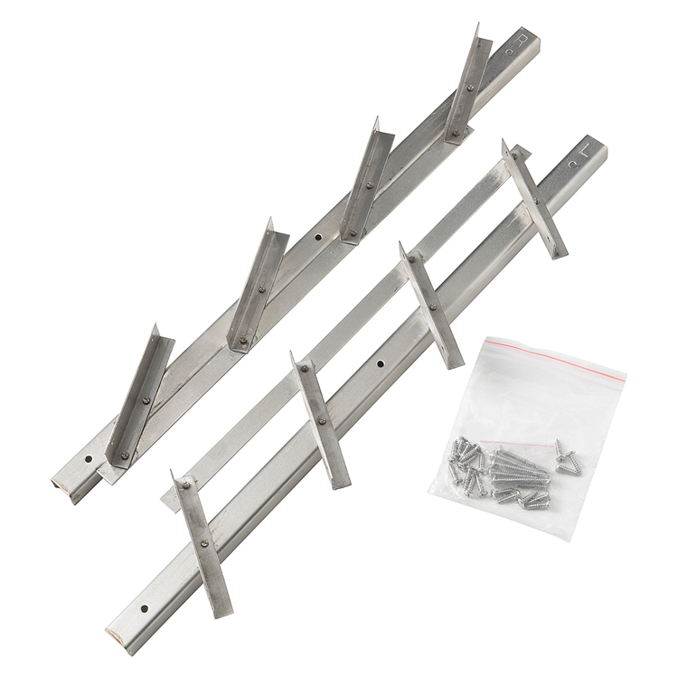 Mack 1074591 - Multiflex-Fensterläden 50 cm Edelstahl | 2 Stk