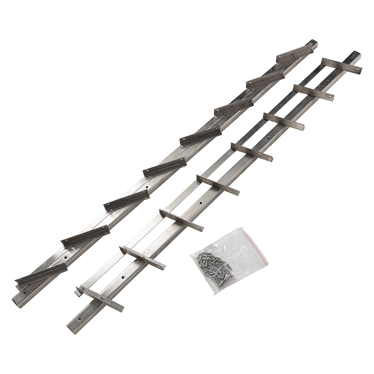 Mack 1074592 - Multiflex-Fensterläden 96 cm Edelstahl | 2 Stk