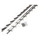 Mack 1074593 - Multiflex-Fensterläden 165 cm Edelstahl | 2 Stk