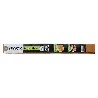 Mack 1074593 - Multiflex-Fensterläden 165 cm Edelstahl | 2 Stk