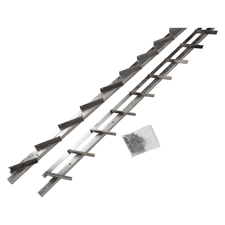 Mack 1074594 - Multiflex-Fensterläden 220 cm Edelstahl | 2 Stk