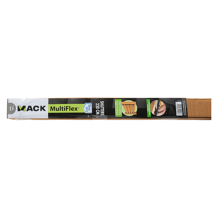 Mack 1074594 - Multiflex-Fensterläden 220 cm Edelstahl | 2 Stk