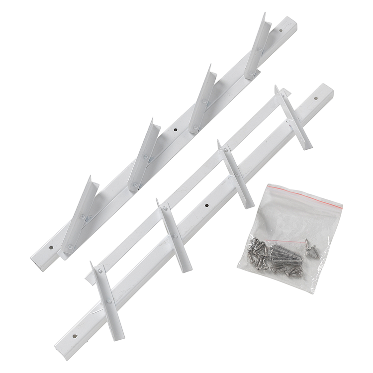 Mack 1074595 - Multiflex-Rollläden 50 cm Edelstahl weiß beschichtet | 2 Stk