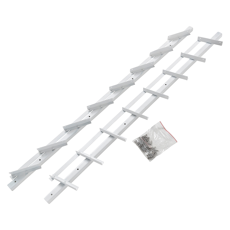 Mack 1074596 - Multiflex-Rollläden 96 cm Edelstahl weiß beschichtet | 2 Stk