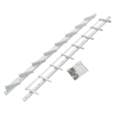 Mack 1074596 - Multiflex-Rollläden 96 cm Edelstahl weiß beschichtet | 2 Stk