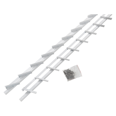 Mack 1074598 - Multiflex-Rollläden 220 cm Edelstahl weiß beschichtet | 2 Stk