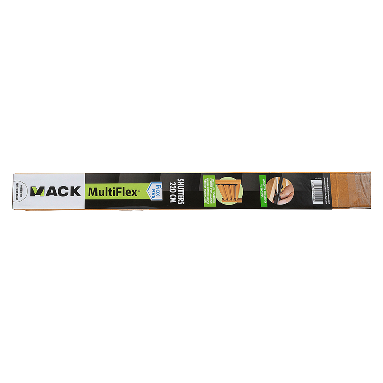 Mack 1074598 - Multiflex-Rollläden 220 cm Edelstahl weiß beschichtet | 2 Stk