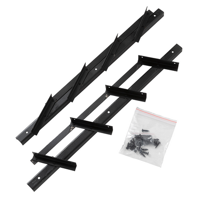 Mack 1074599 - Multiflex-Rollladen 50 cm Edelstahl schwarz txt beschichtet | 2 Stk
