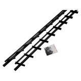 Mack 1074601 - Multiflex-Fensterläden 165 cm Edelstahl schwarz txt beschichtet | 2 Stk - afbeelding 1