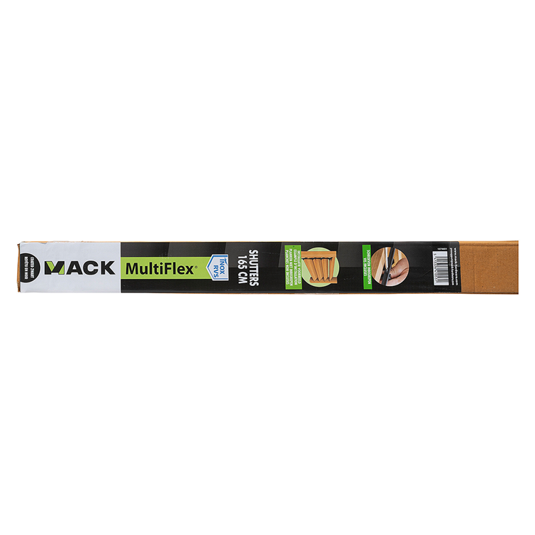 Mack 1074601 - Multiflex-Fensterläden 165 cm Edelstahl schwarz txt beschichtet | 2 Stk