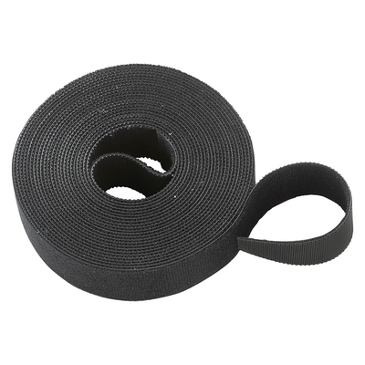 Mack 1072135 - Klettband schwarz 25mm 5m | 5 Stück