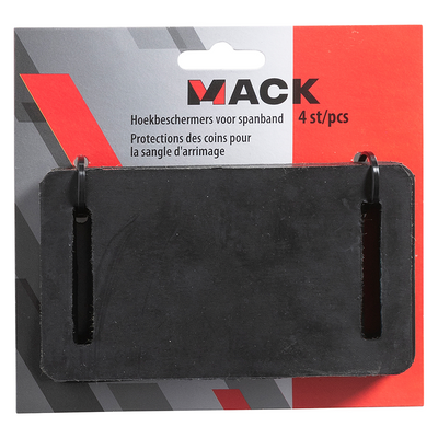 Mack 1072141 - 4 Eckenschutzband 50mm Gummi schwarz | 5 Stück