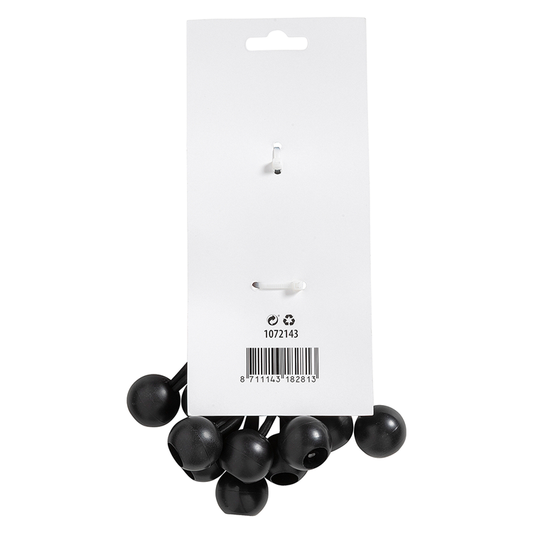 Mack 1072143 - Bungeeball 10 Stück Schnurlänge 30 cm | 8 Stück