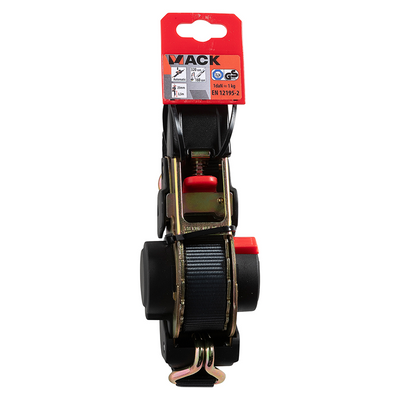 Mack 1072411 – automatisch einziehbarer Spanngurt 25 mm – 3,5 m | 3 Stück