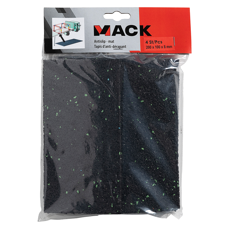 Mack 1072412 – 4 Antirutschmatten 100 x 200 x 8 mm | 6 Stück