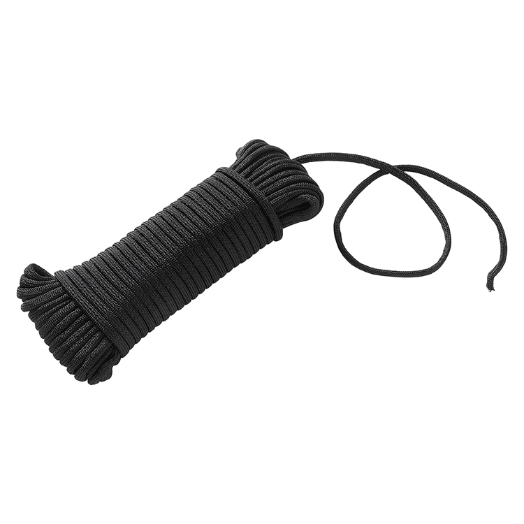Mack 1072112 - Paracord schwarz 4mm 15m | 5 Stück