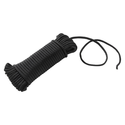 Mack 1072112 - Paracord schwarz 4mm 15m | 5 Stück