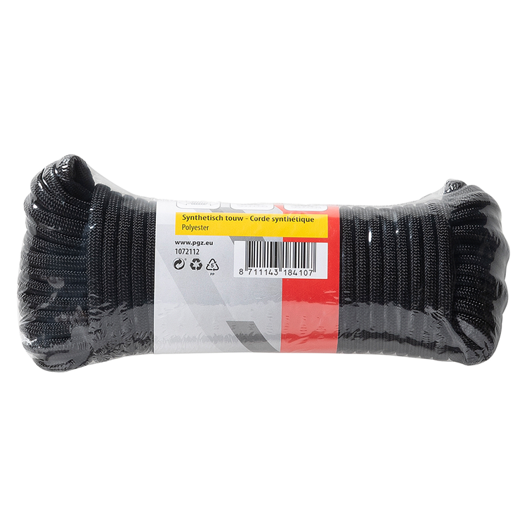 Mack 1072112 - Paracord schwarz 4mm 15m | 5 Stück