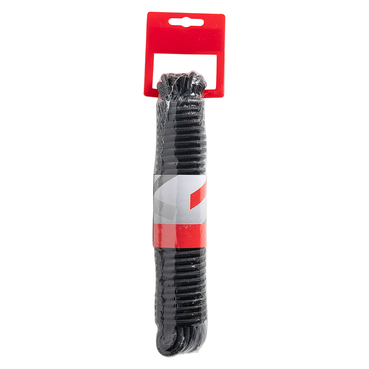 Mack 1072119 - elastisches Seil, schwarze Litze, 6 mm, 10 m | 5 Stück