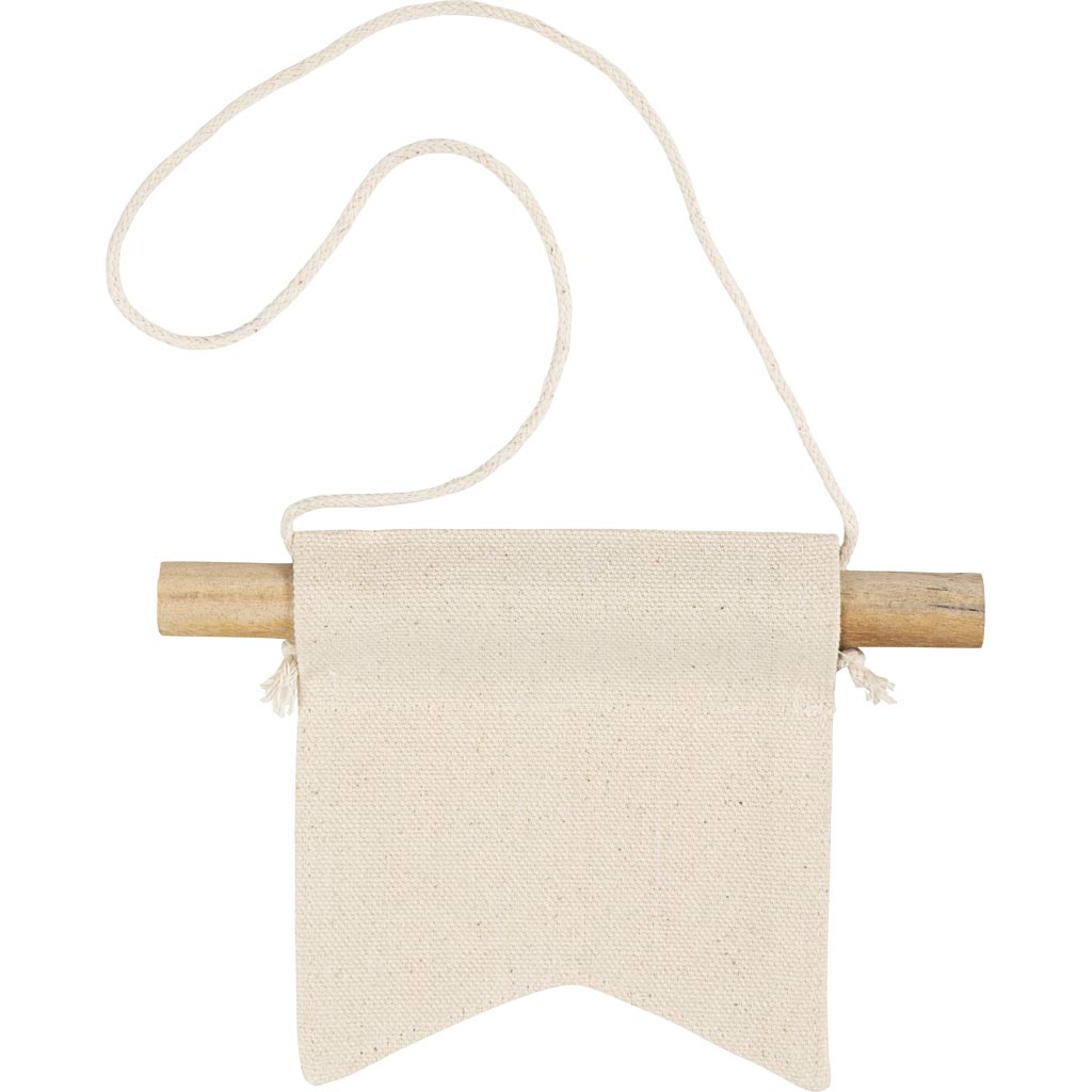 Creativ Company kleines Wandbanner, Schwalbenschwanzform, H: 12 cm, B: 10,5 cm, 300 g, hell natur, 12 Stück 1 Box