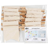 Creativ Company kleines Wandbanner, Schwalbenschwanzform, H: 12 cm, B: 10,5 cm, 300 g, hell natur, 12 Stück 1 Box - afbeelding 2