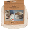 Creativ Company Stoffkörbe, H: 14,5 cm, T 20 cm, 385 g, hell natur, 2 Stück 1 Karton