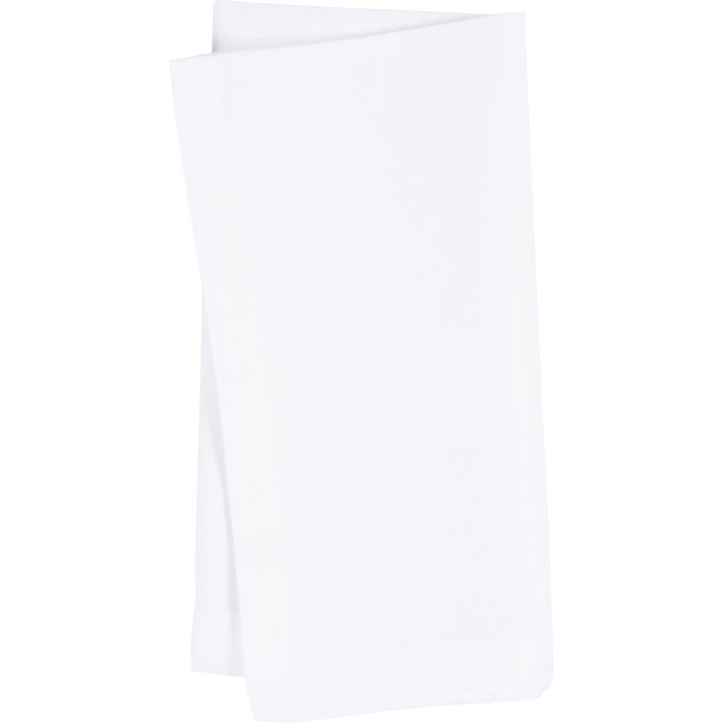 Creativ Company Textilservietten, Größe 42x42 cm, 145 gr, weiß, 4 Stück 1 Box
