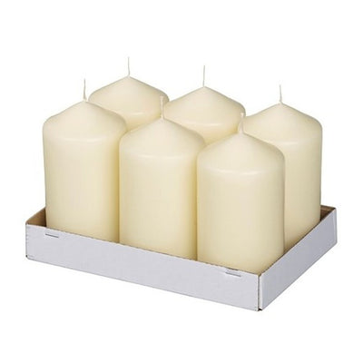 Bolsius Stumpenkerze Elfenbein ø68x128 mm 45 Stunden (6 Stück)
