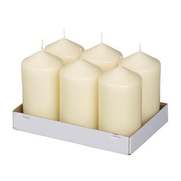 Bolsius Stumpenkerze Elfenbein ø68x128 mm 45 Stunden (6 Stück)