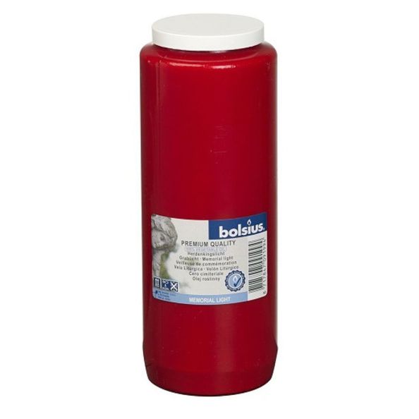 Bolsius Bols Gedenklicht Nr.12 rot (20 Stück)