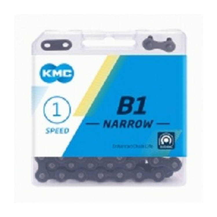 KMC B1 schmale schwarze Kette - 112 Glieder