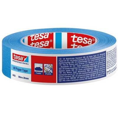 Tesa Professional 1075576 ​​​​- 4435 UV-Papierband 50 m x 30 mm | 10 Stück
