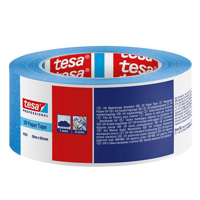 Tesa Professional 1075578 – 4435 UV-Papierband 50 m x 50 mm | 6 Stück