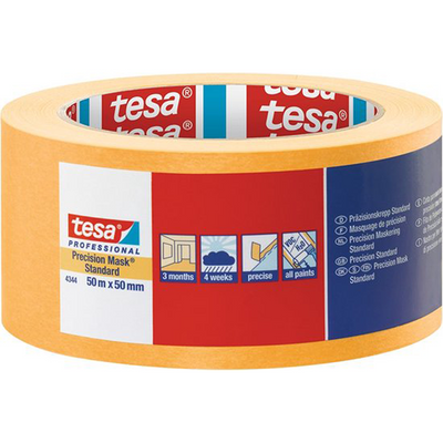 Tesa Professional 1075563 – 4344 Prec-Maskenständer 50 m x 50 mm | 3 Stück