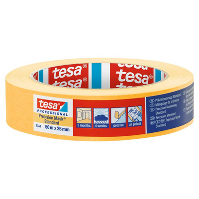 Tesa Professional 1075566 – 4344 Prec-Maskenständer 50 m x 25 mm | 6 Stück