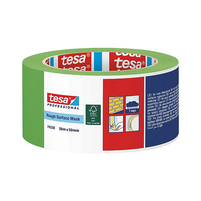Tesa Professional 1075583 - 74338 Rauhoberflächenmaske50mx50mm | 6 Stück