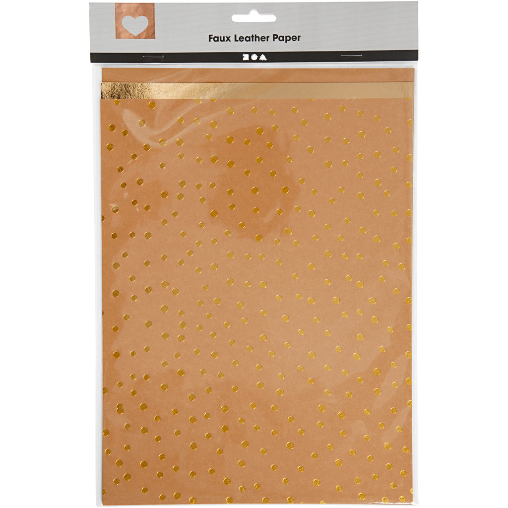 Faux Lederpapier von Creativ Company, 3 Blätter