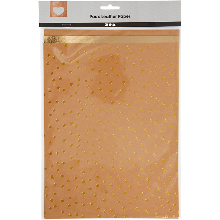 Faux Lederpapier von Creativ Company, 3 Blätter