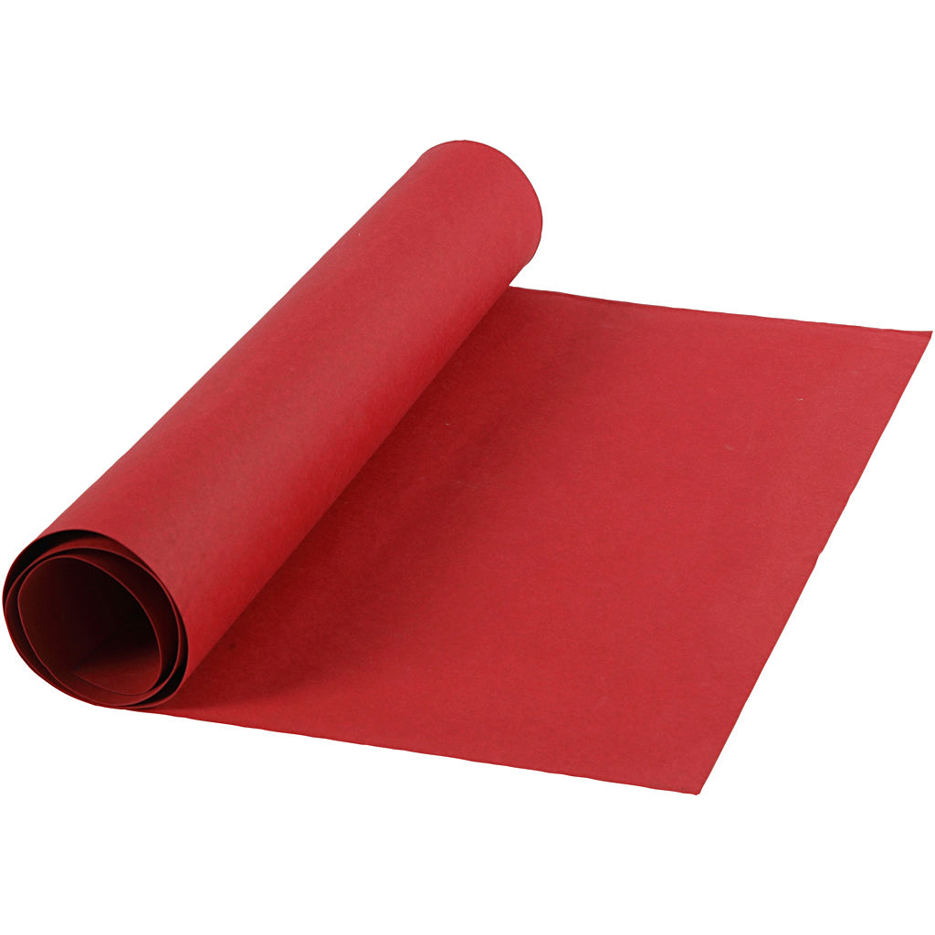 Creativ Company Kunstlederpapier, B: 50 cm, einfarbig, 350 gr, rot, 1 m 1 Rolle