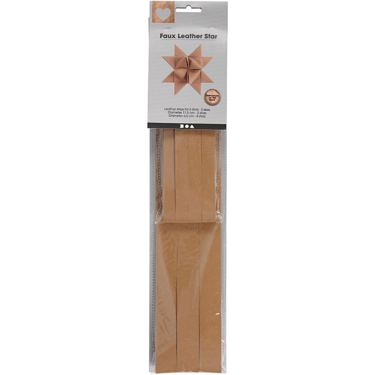 Creativ Company Sternstreifen, L: 44+78 cm, B: 15+25 mm, 350 g, beige, 24 Streifen 1 Box