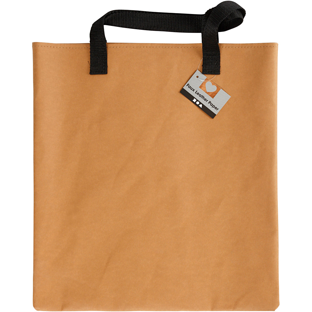 Creativ Company Einkaufstasche, Größe 35x38 cm, hellbraun, 1 Stück